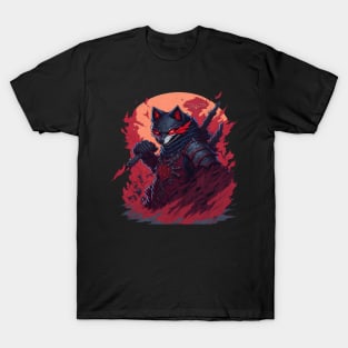 Ninja Warrior Wolf T-Shirt